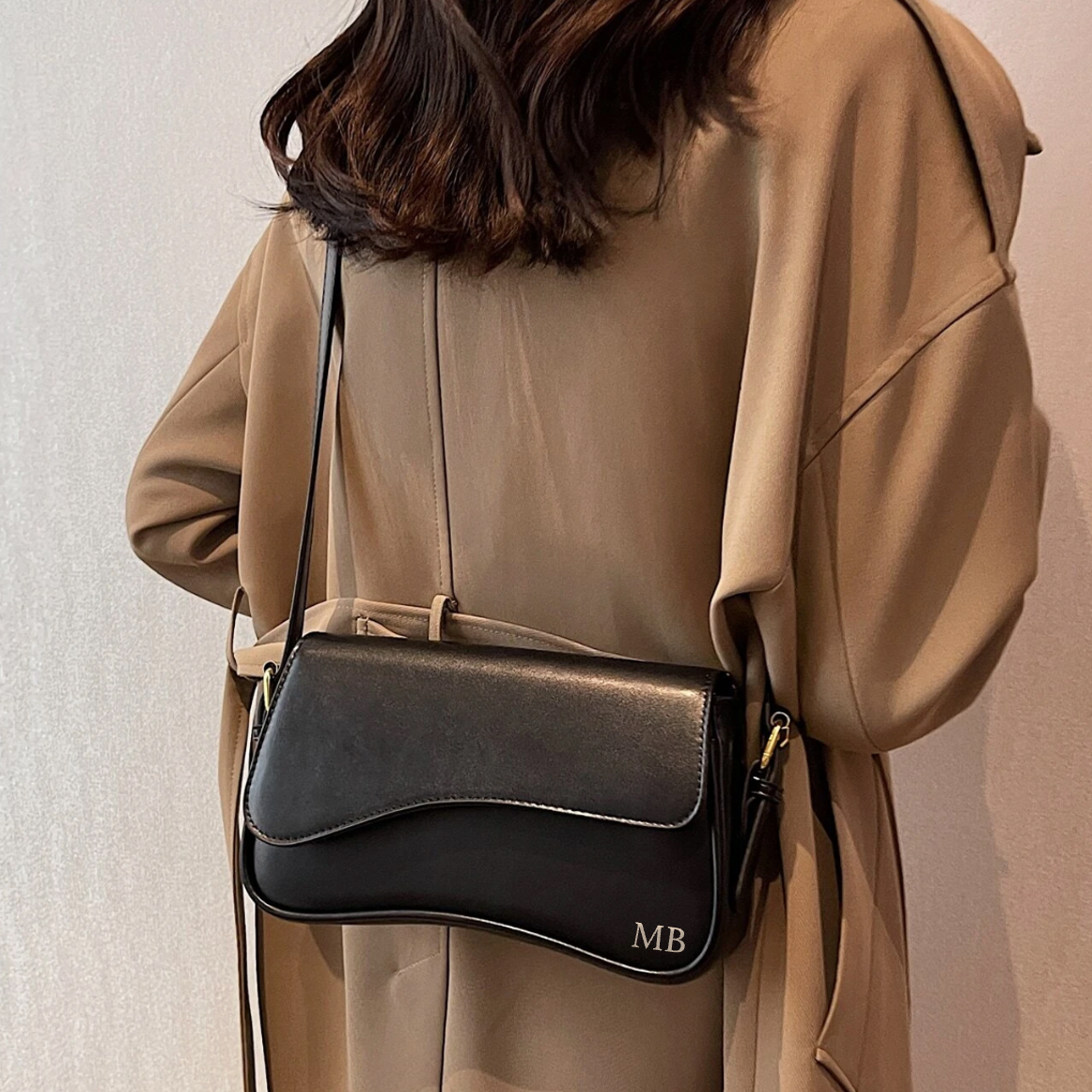 Personalised 2-in-1 Swoosh Baguette Shoulder Crossbody Bag