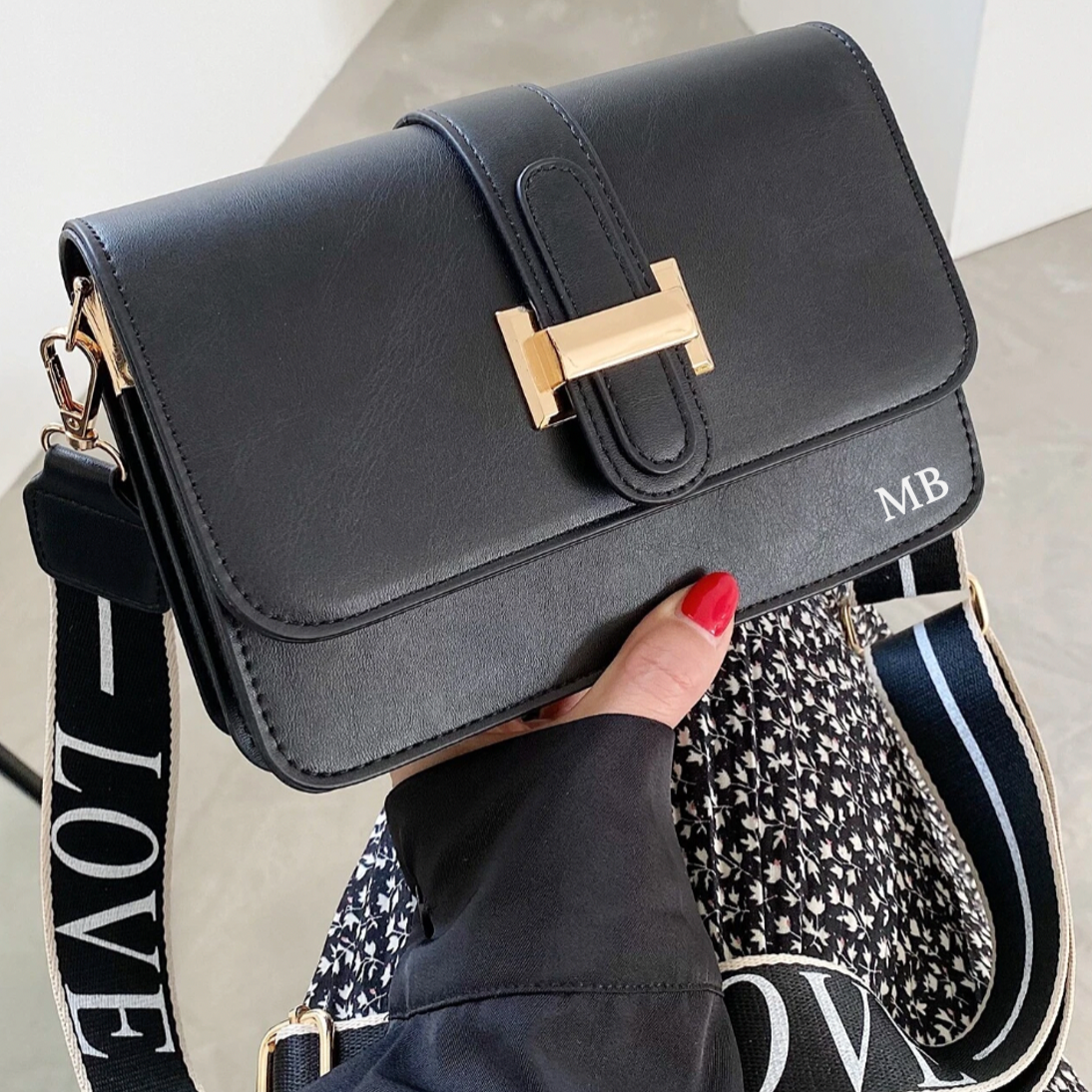 Personalised ELIZABETH Cross Body Camera Bag