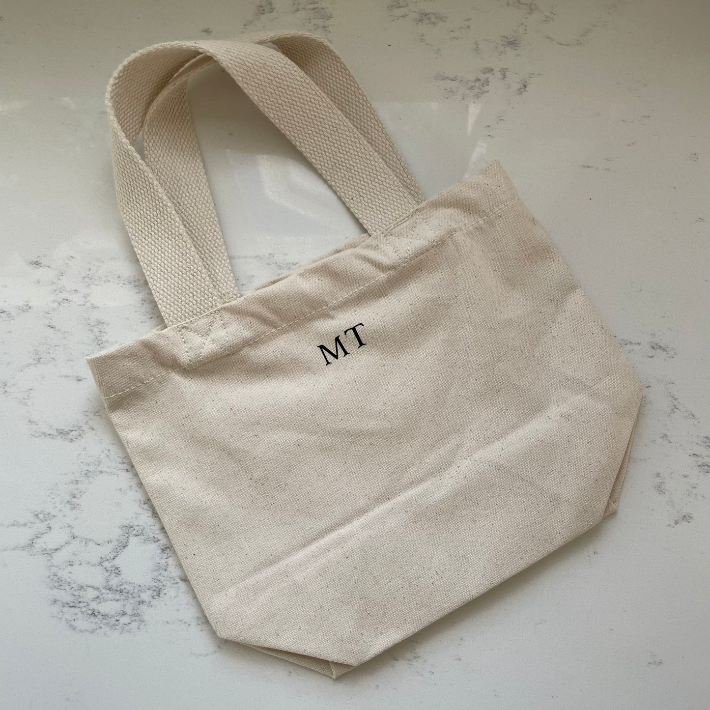 Personalised Mini Canvas Tote Lunch Hand Bag