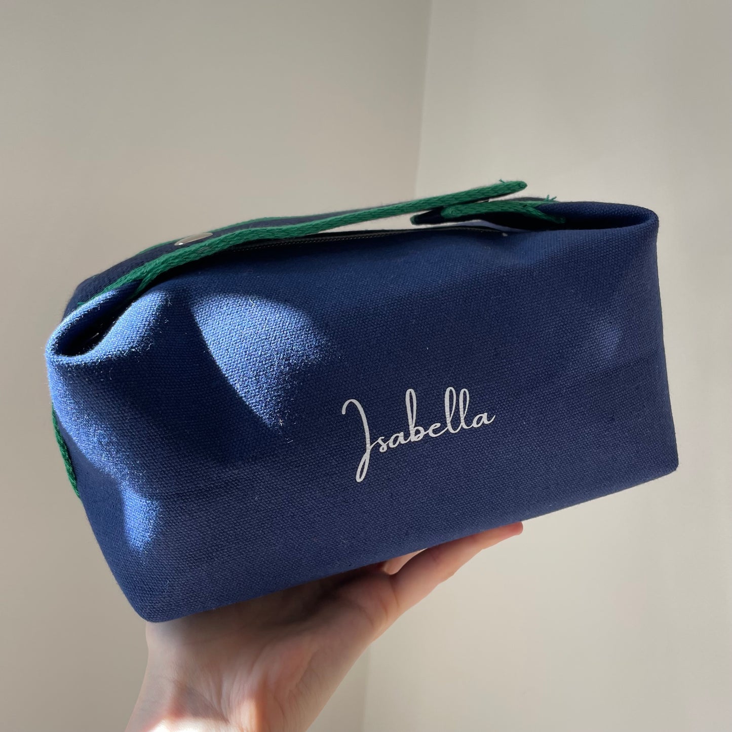 Personalised Top Handle Cosmetic Bag