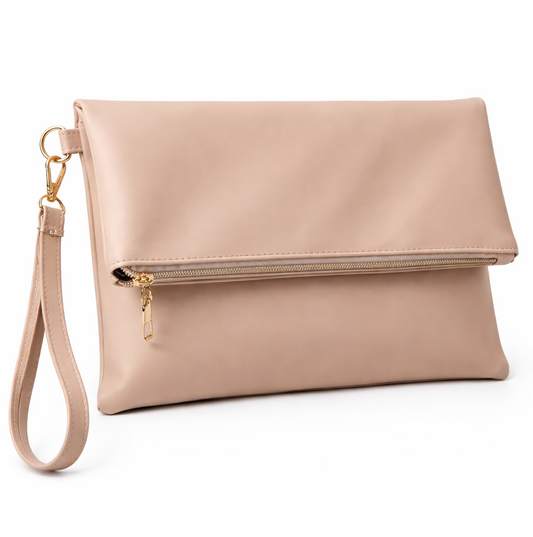 Beige clutch