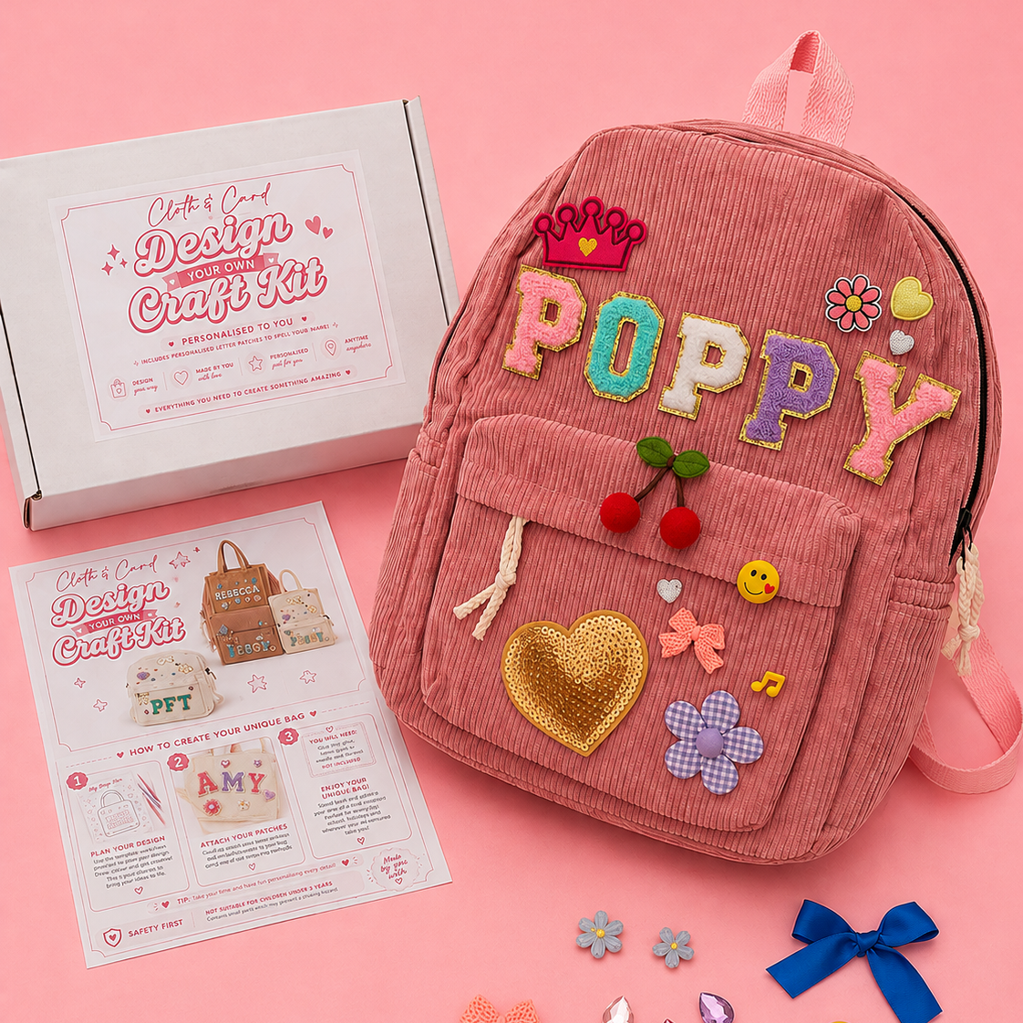Design Your Own Personalised Backpack Craft Kit
