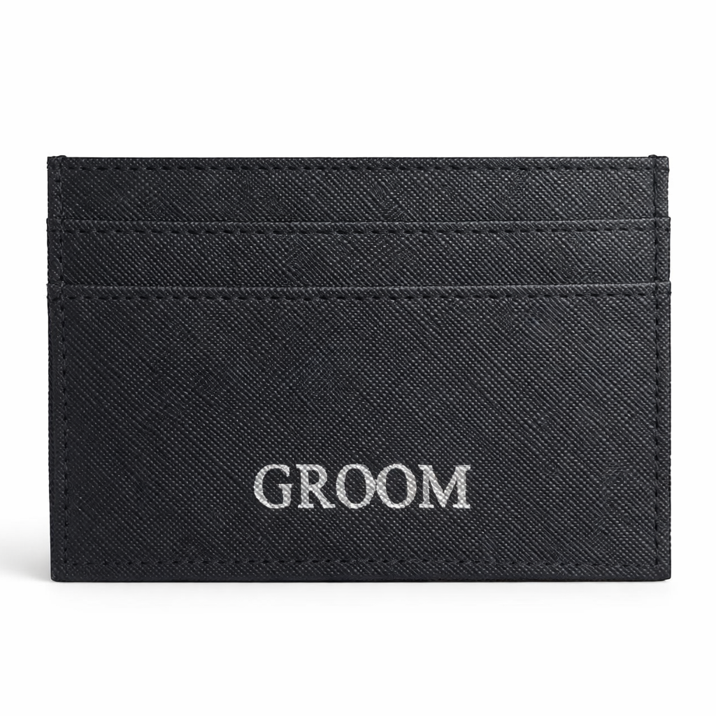 Groom card holder