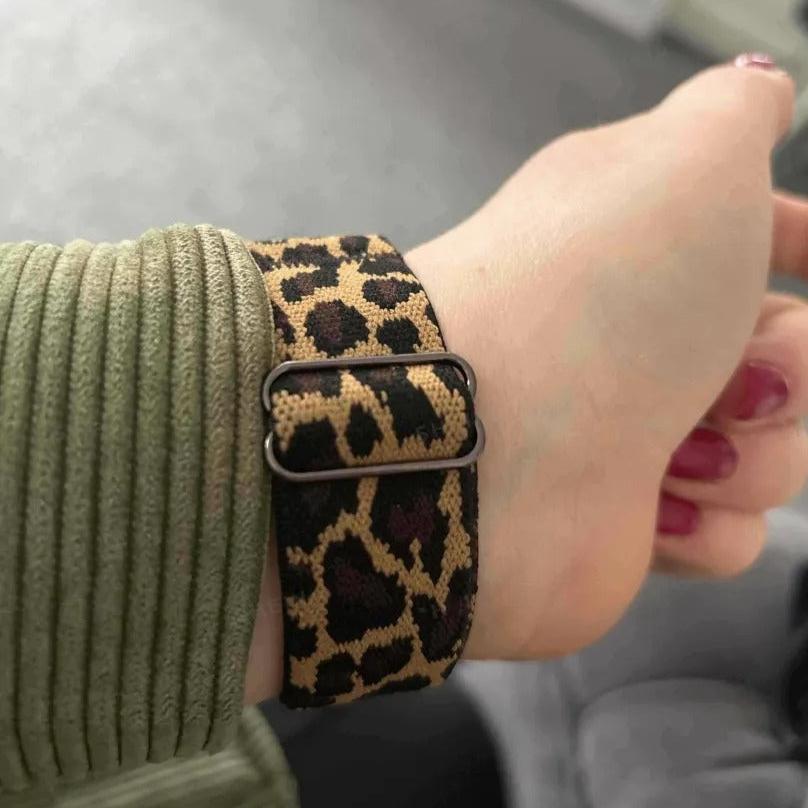 Fabric Animal Print Apple Watch Straps