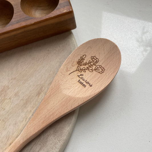 Personalised Engraved Wooden Spoon