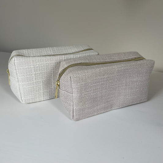 Personalised Boucle Makeup Cosmetic Bag Pencil Case