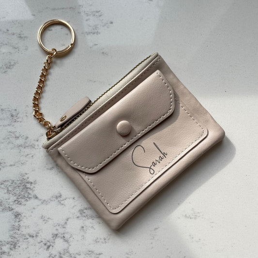 Personalised Soft Faux Leather Card Holder Wallet Purse