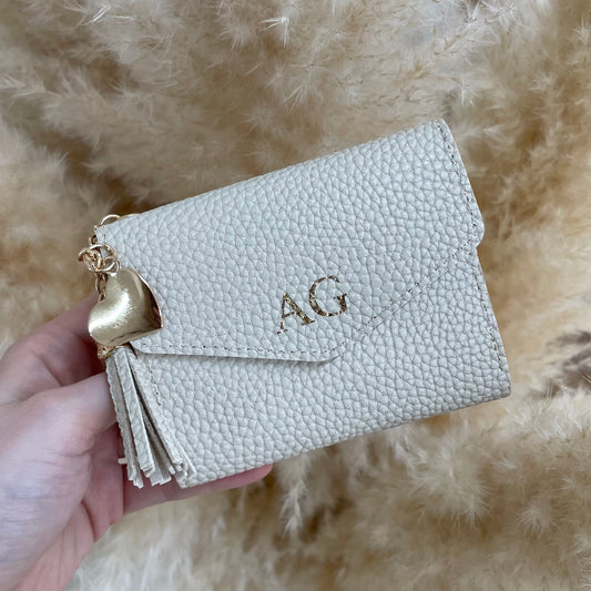 Personalised Small Textured Faux Leather Card Holder