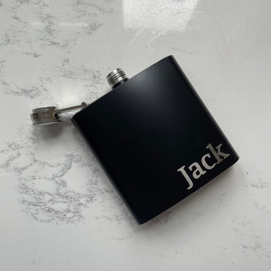 Personalised Stainless Steel Drinks Hip Flask