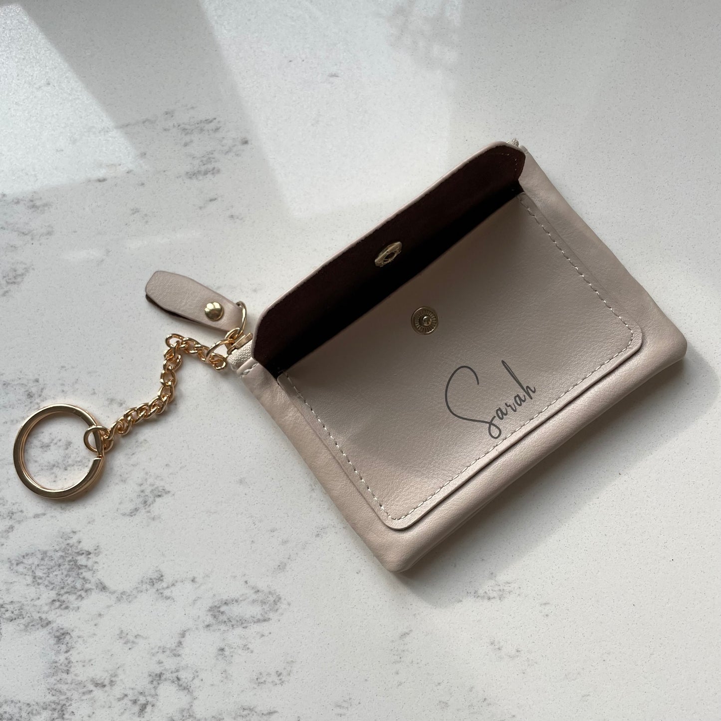 Personalised Soft Faux Leather Card Holder Wallet Purse