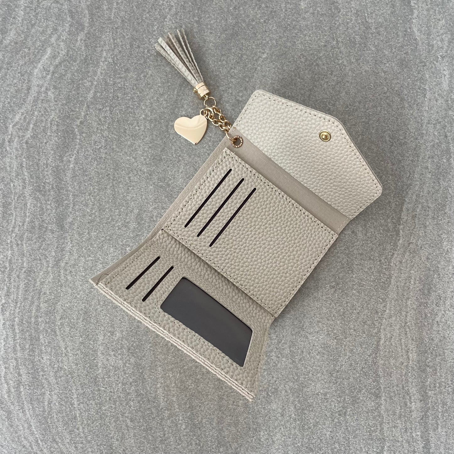Personalised Small Textured Faux Leather Card Holder