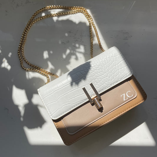 Personalised CHRISTINE Faux Leather Cross Body Shoulder Bag