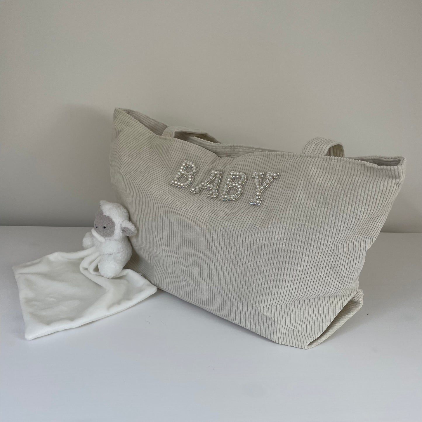 BABY Corduroy Ribbed Large Tote Shoulder Bag