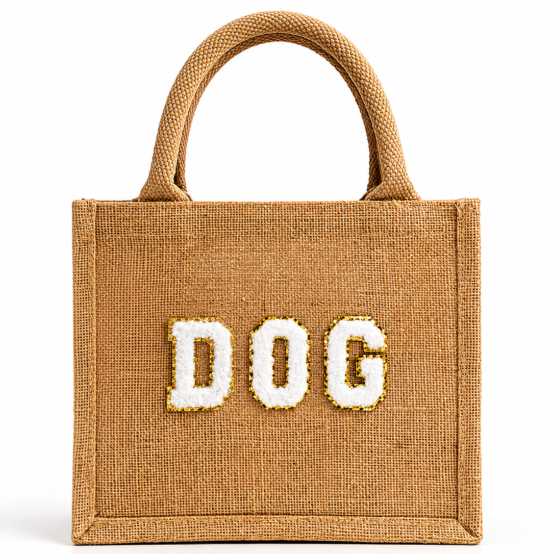 Small DOG Jute Bag