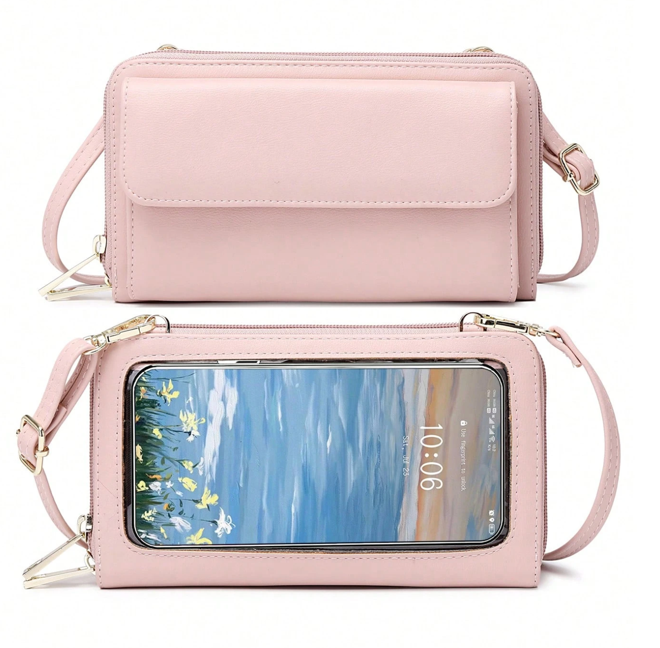 Pink phone bag