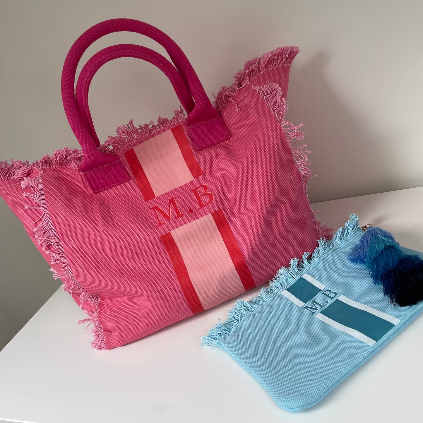 Personalised ANNIE Stripe Pouch