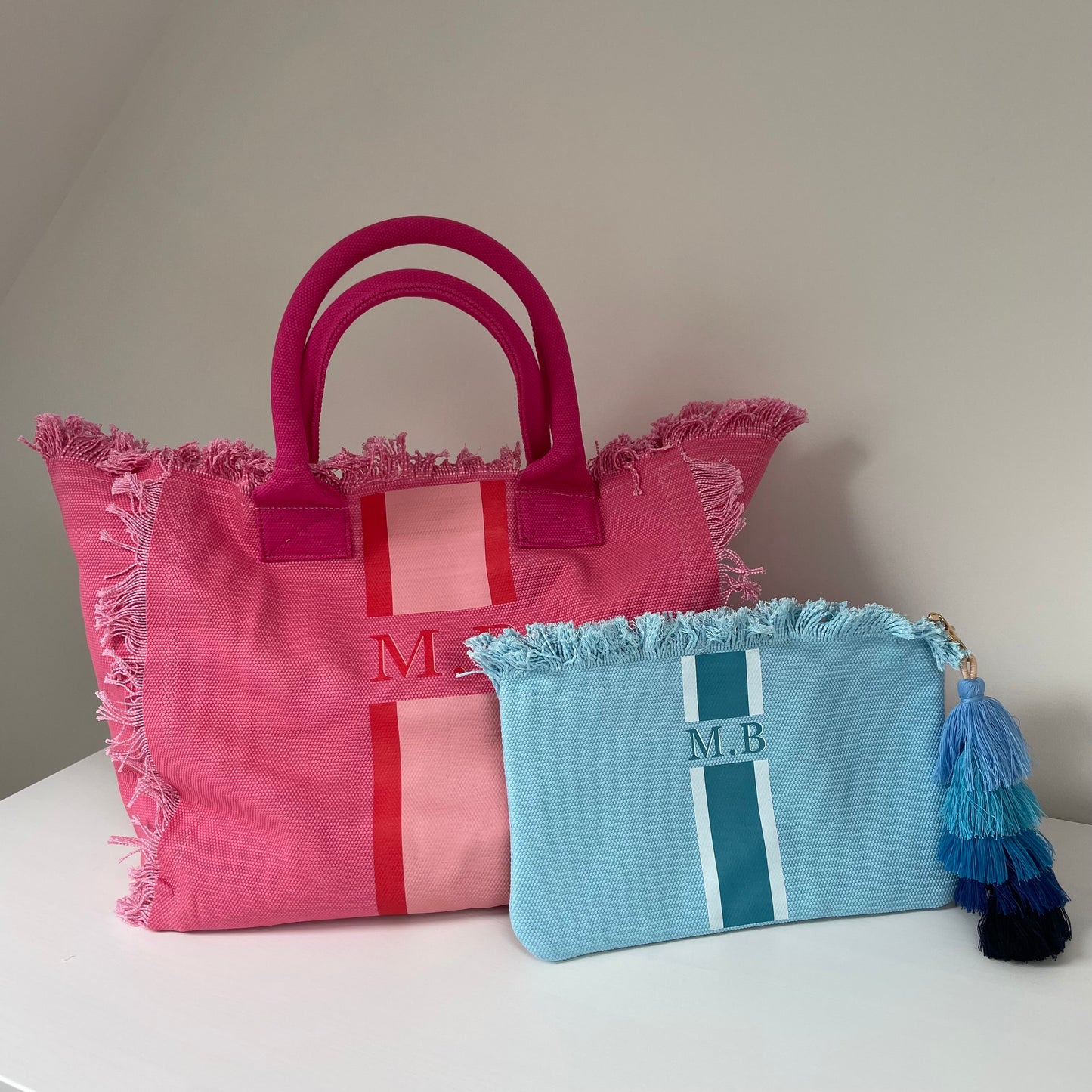 Personalised ANNIE Stripe Pouch
