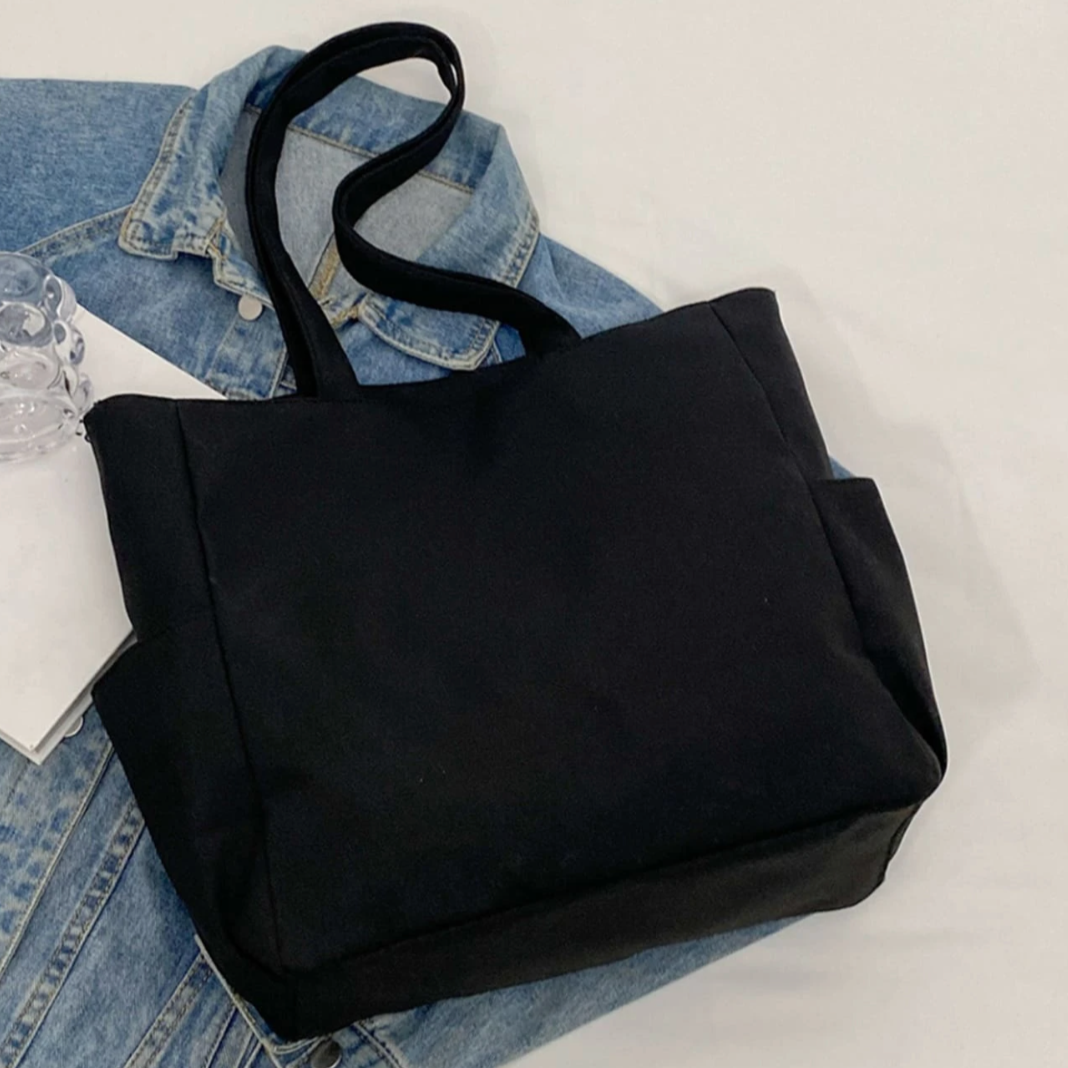 Personalised Black Brown Tag Tote Bag