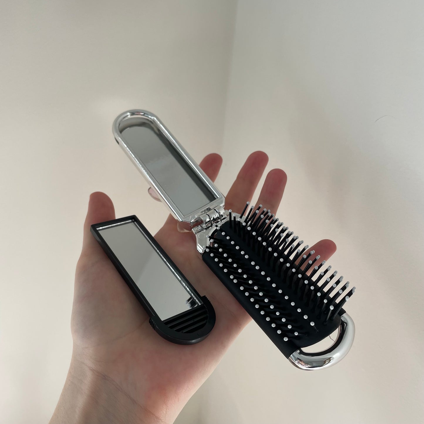 Personalised Bow Pocket Hair brush