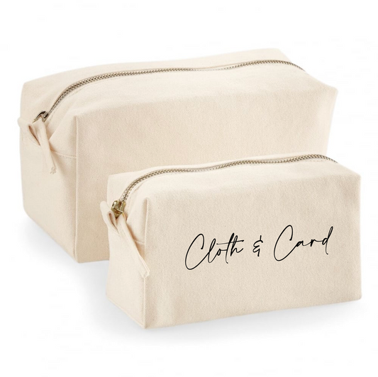 Logo printed branded canvas cube pouches | Cloth'N'Card