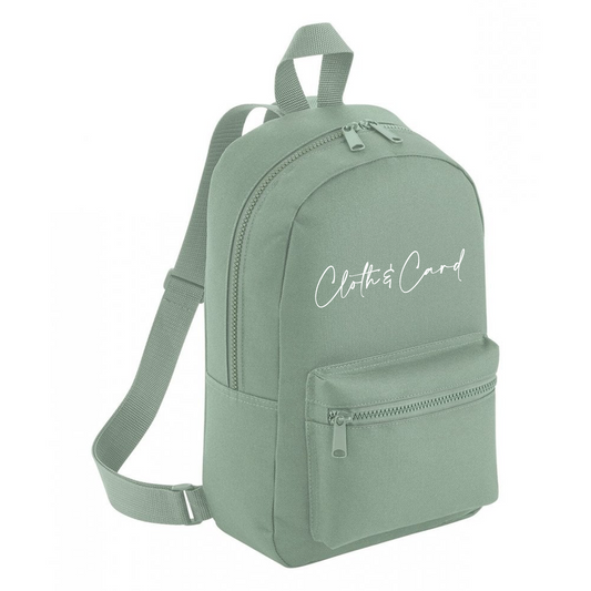 Logo printed small branded corporate backpack | Cloth'N'Card