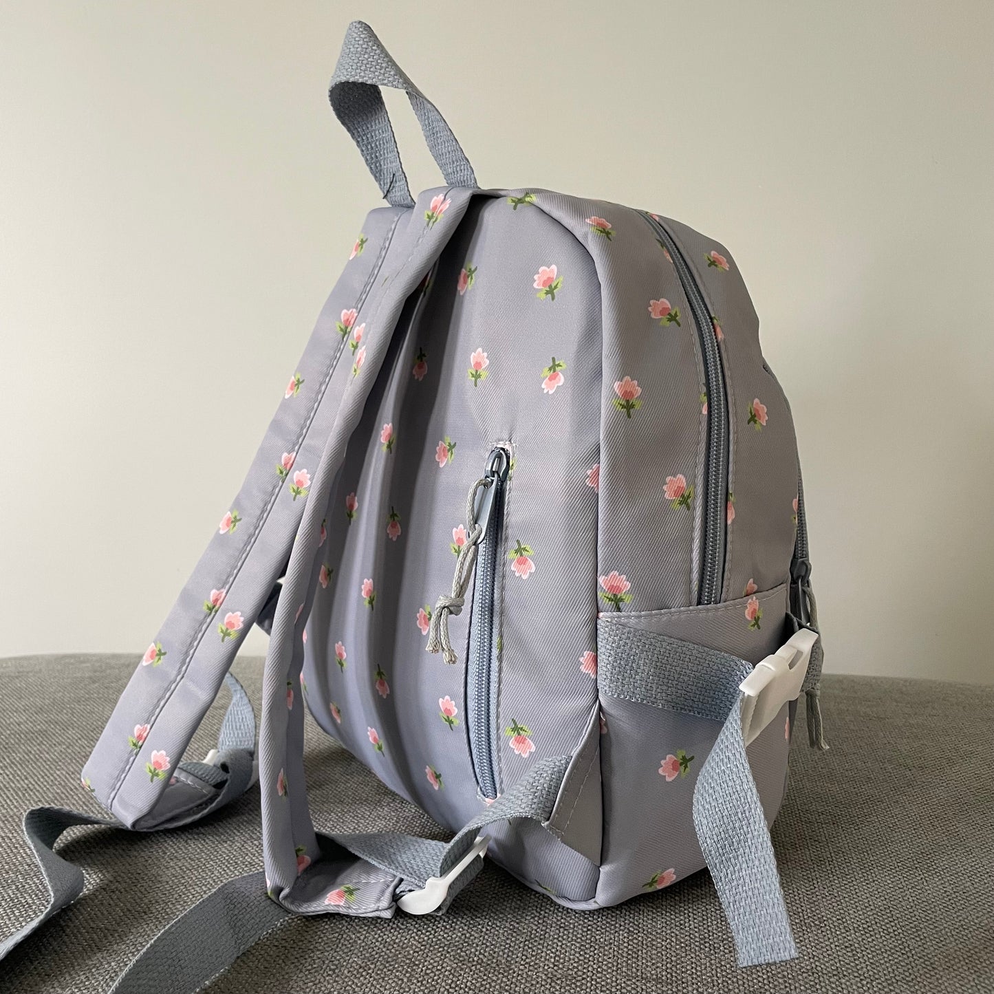 Personalised Embroidered Ditsy Rounded Backpack