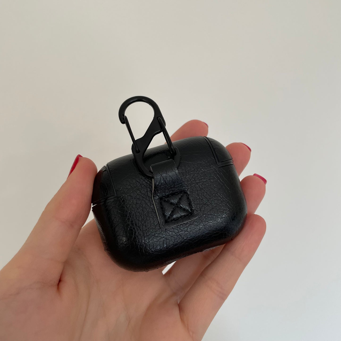 Personalised Faux Leather Croc Black AirPods 1/2 and Airpods Pro Earphones Case