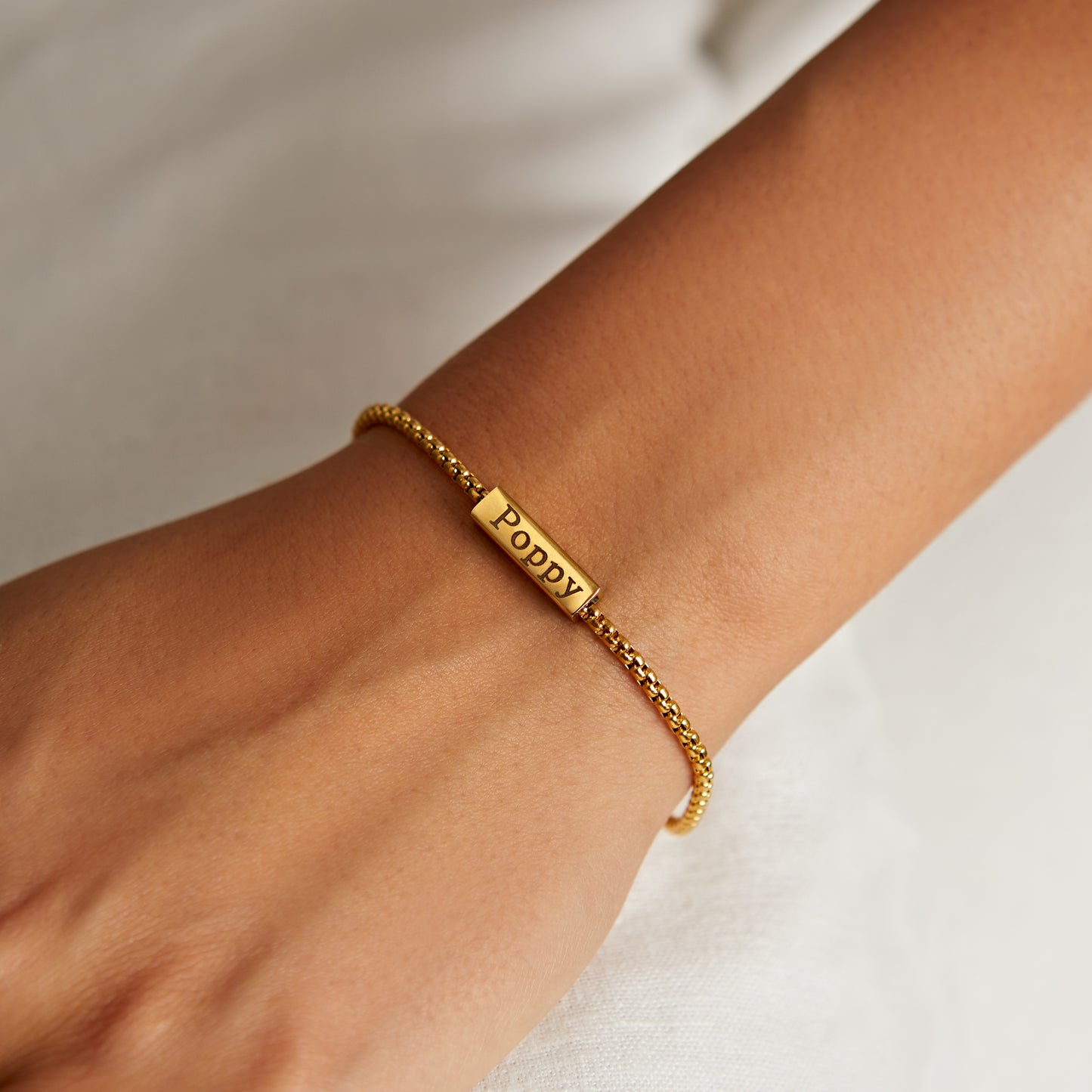 Personalised Unisex Bar Chain Bracelet