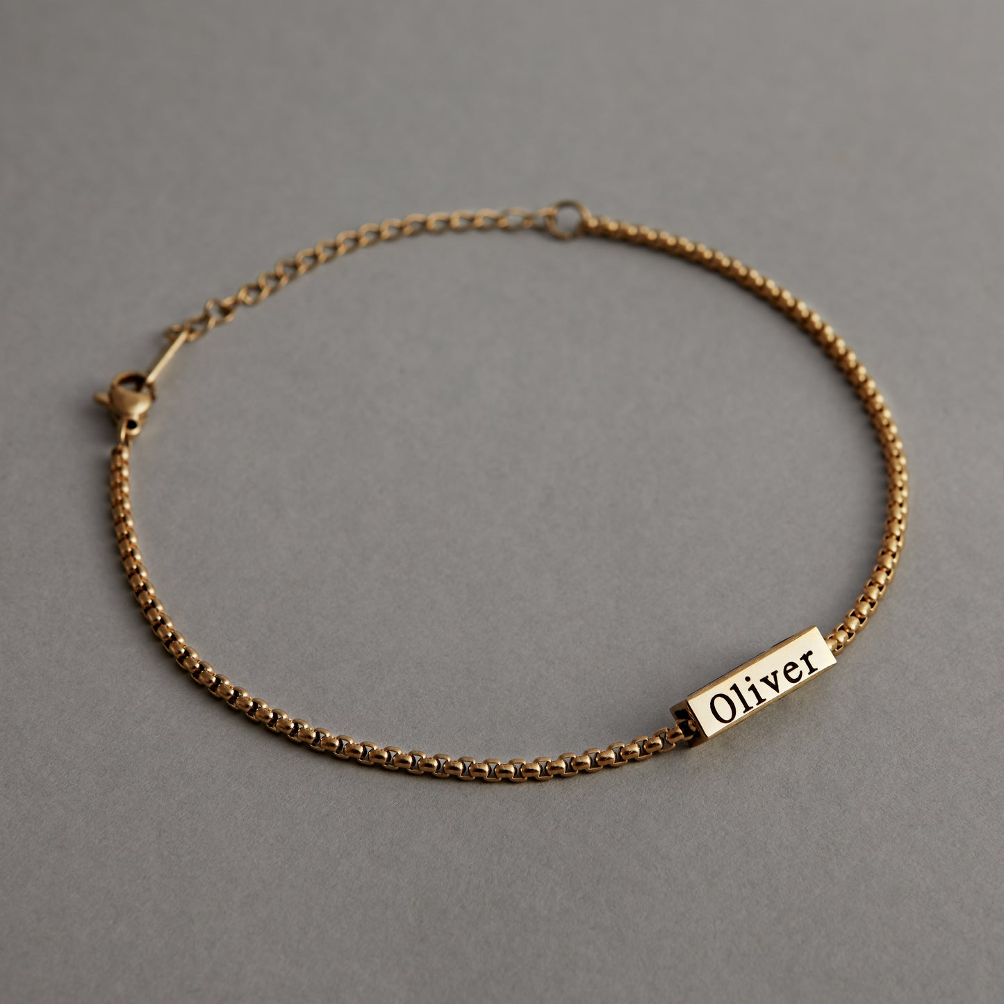 Personalised Unisex Bar Chain Bracelet