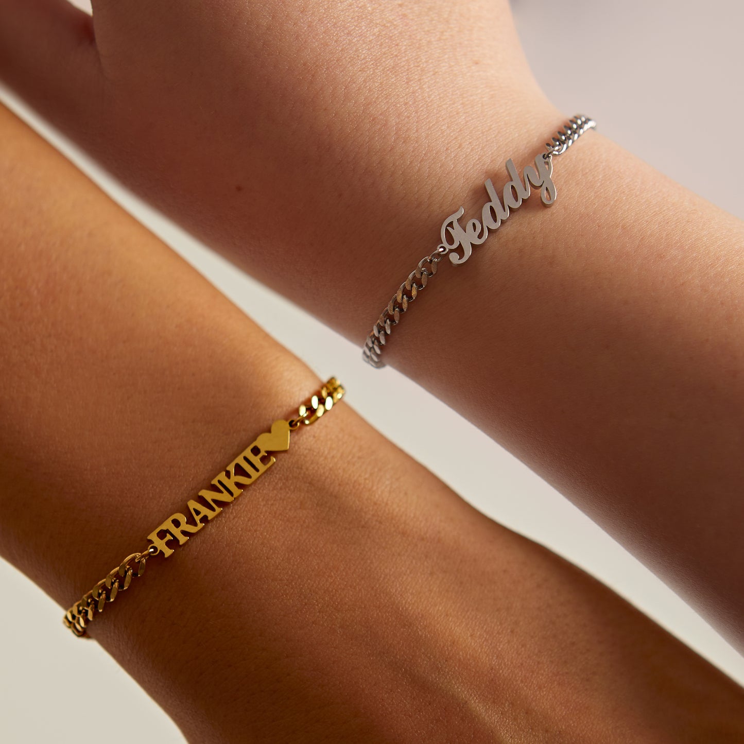 Personalised Unisex Name Chain Bracelet