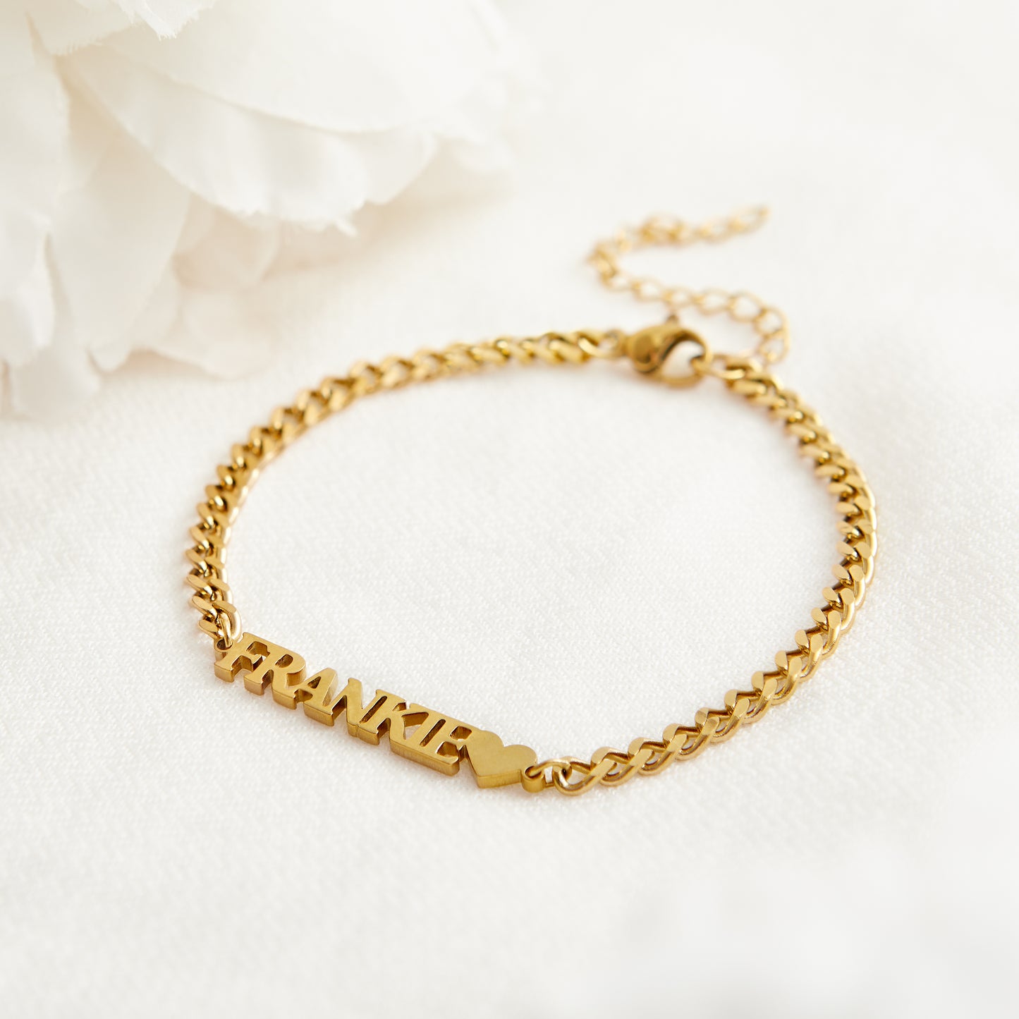 Personalised Unisex Name Chain Bracelet