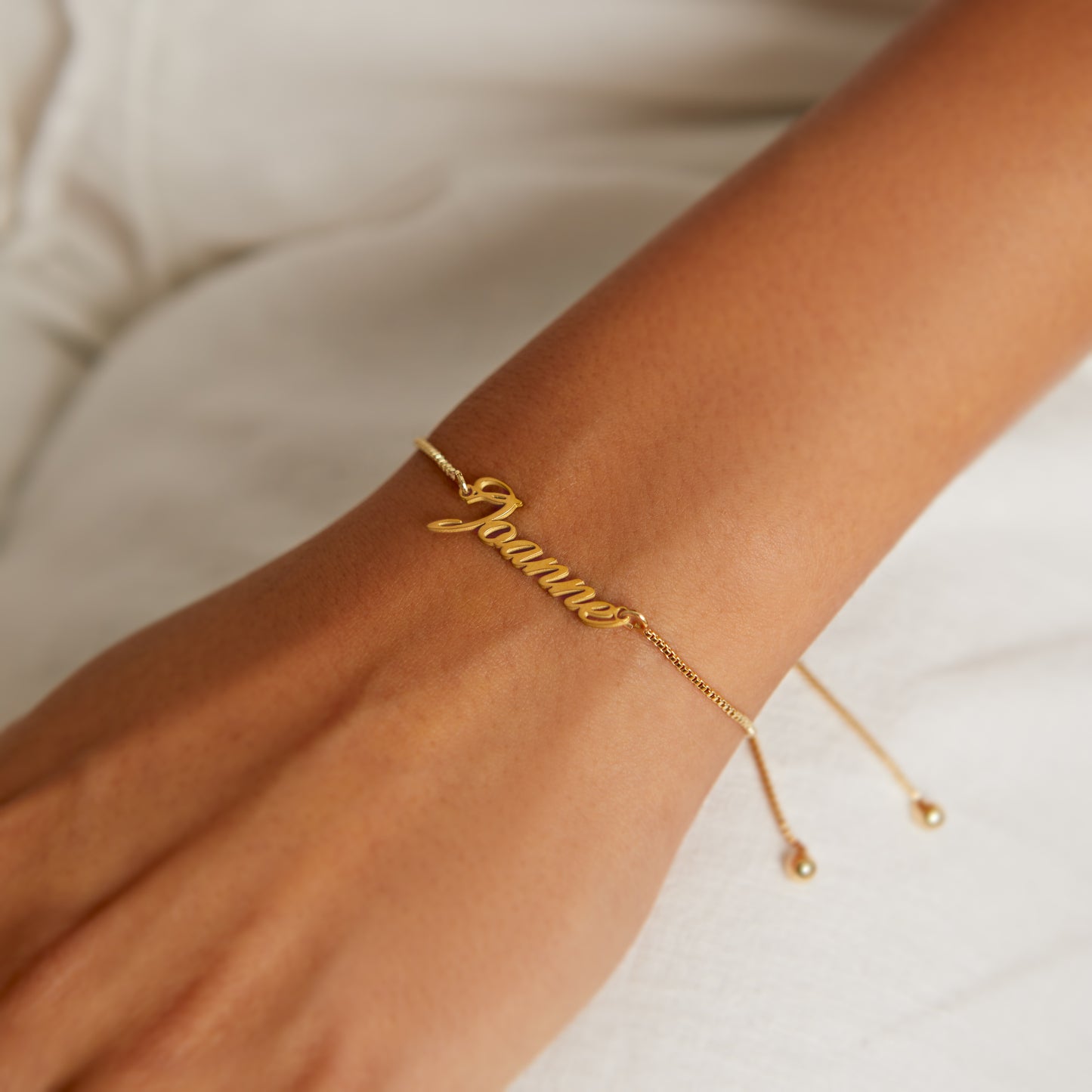 Personalised Name Adjustable Tennis Bracelet