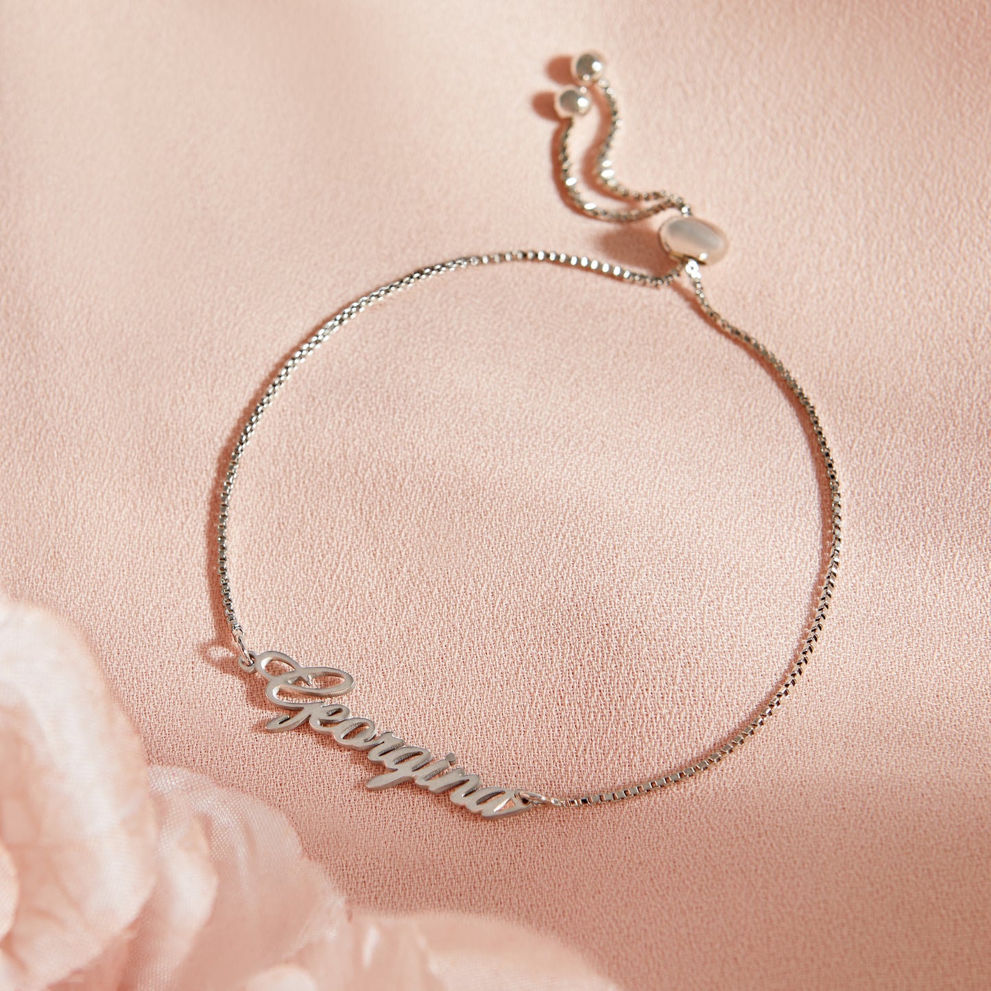 Personalised Name Adjustable Tennis Bracelet