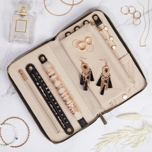 Personalised Saffiano Monogram Jewellery Wallet