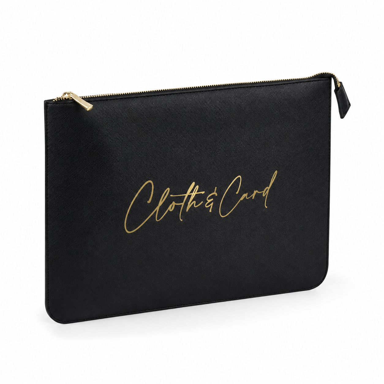 Logo Printed Saffiano Sleeve