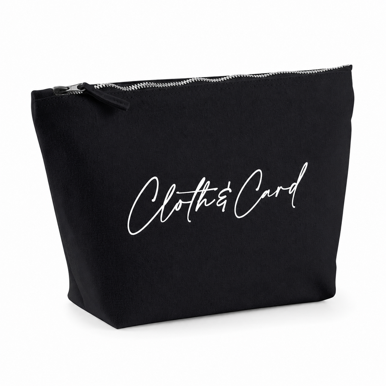 Logo printed cotton pouch