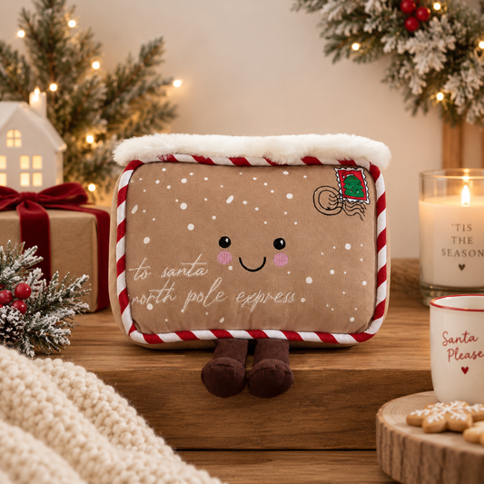 Personalised Letter to Santa Postcard Plushie