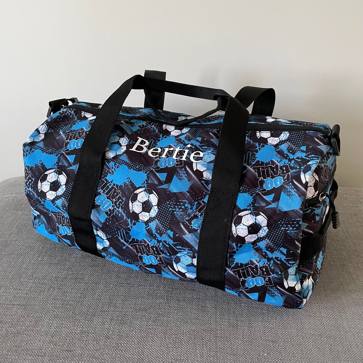 Personalised Boys Football Holdall Sports Gym Bag