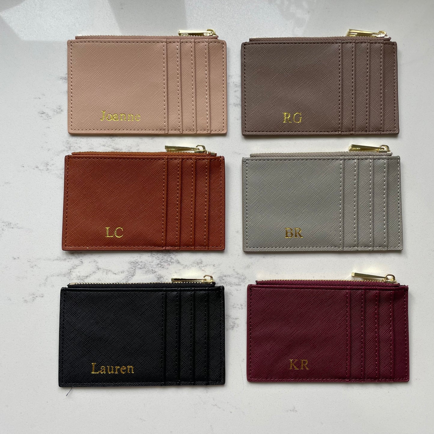 Outlet: Saffiano Zip Card holder