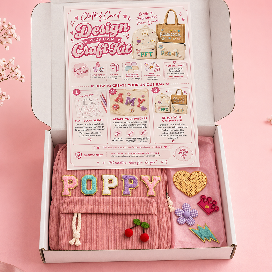Design Your Own Personalised Backpack Craft Kit