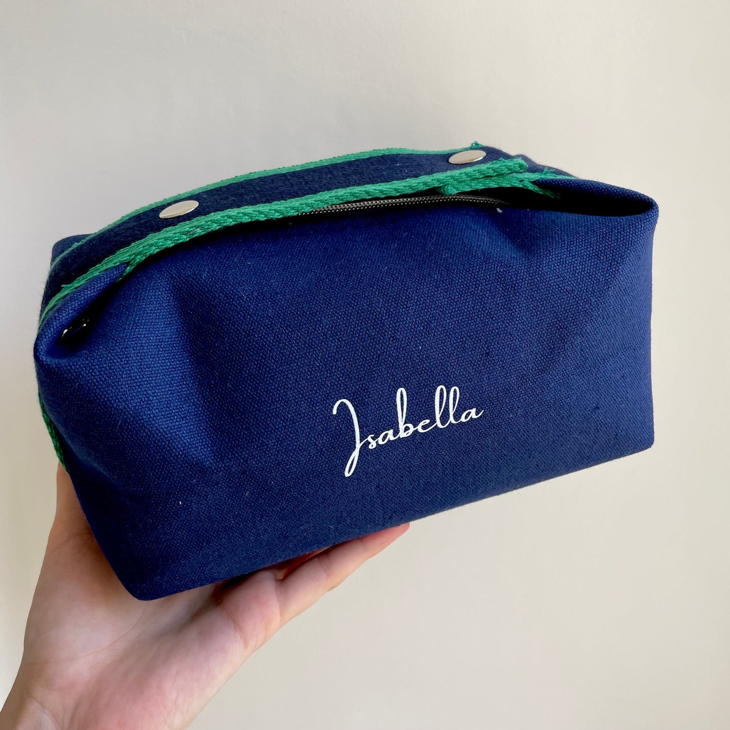 Personalised Top Handle Cosmetic Bag