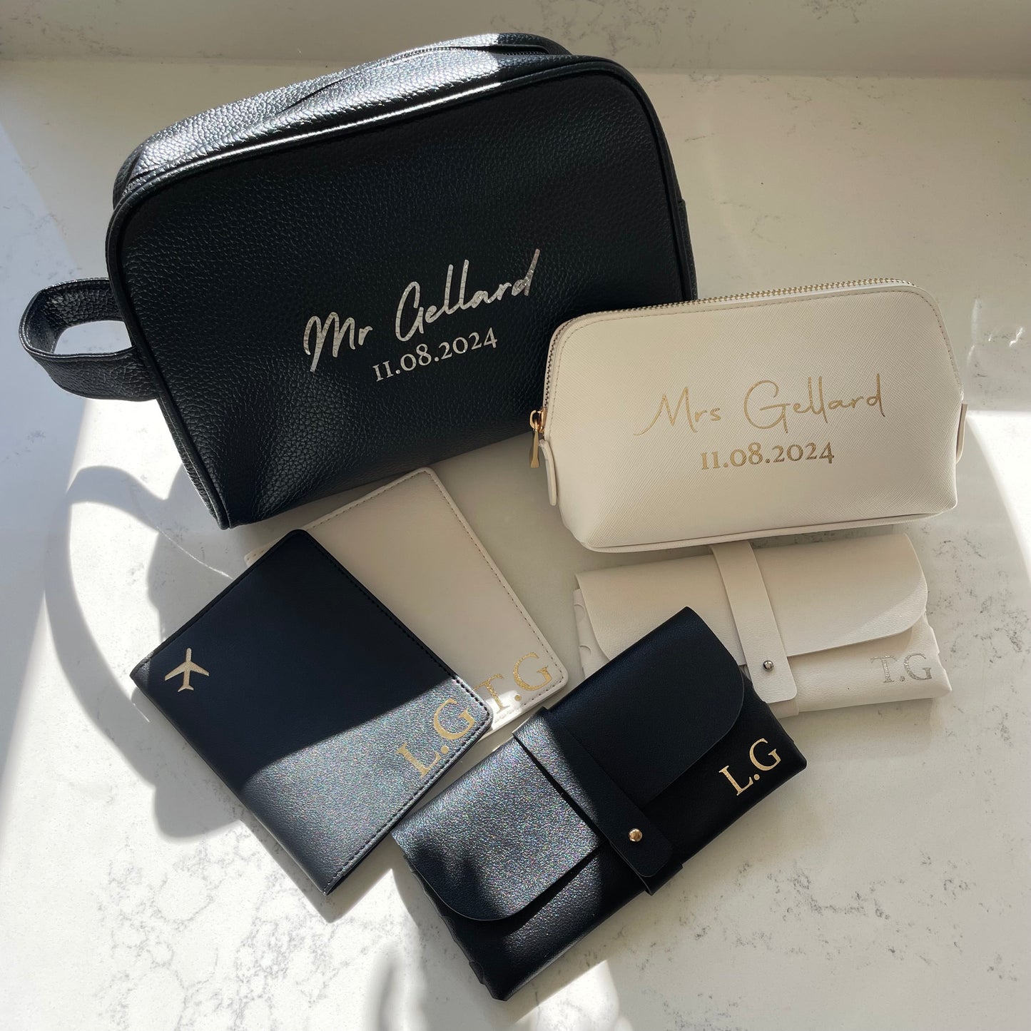 Personalised Mrs Bride Wedding Makeup Cosmetic Bag