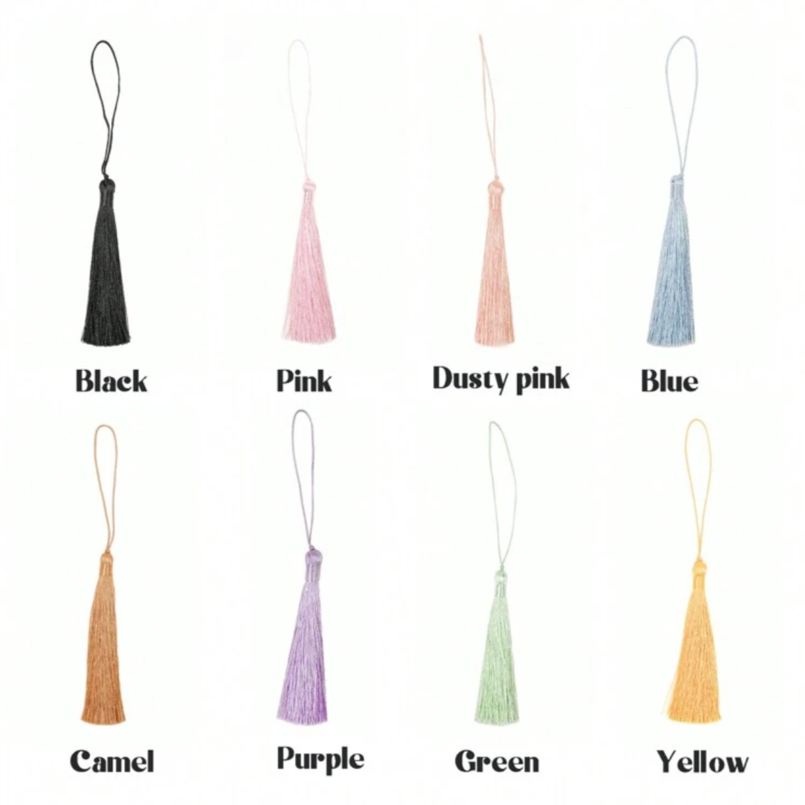 Personalised Tassel Clear Acrylic Bookmark