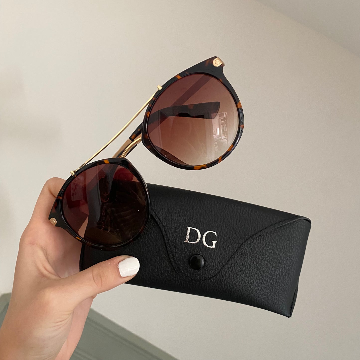 Personalised Unisex Button Glasses Case