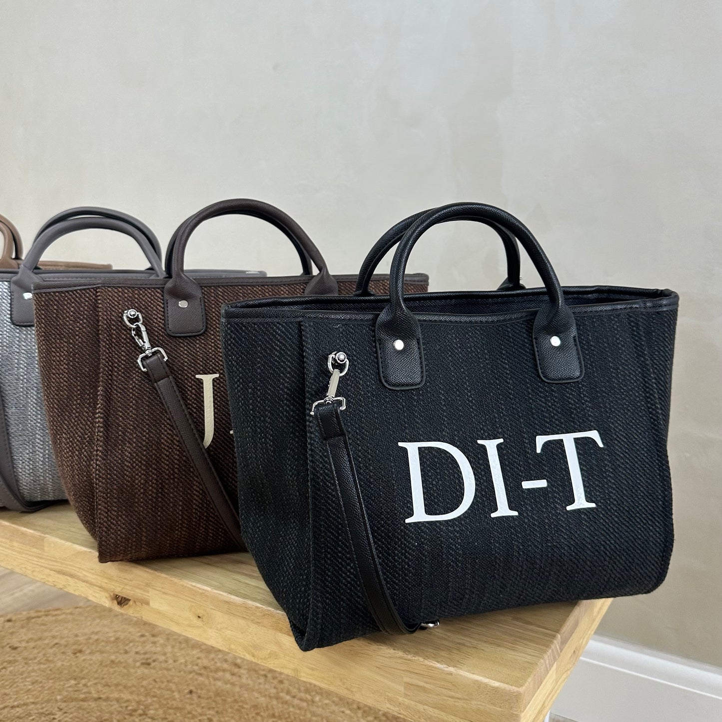 Personalised Canvas Cross Body Tote