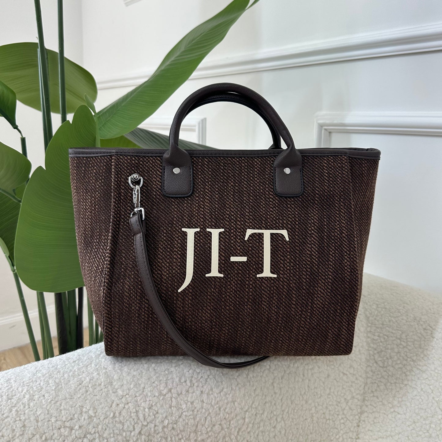 Personalised Canvas Cross Body Tote