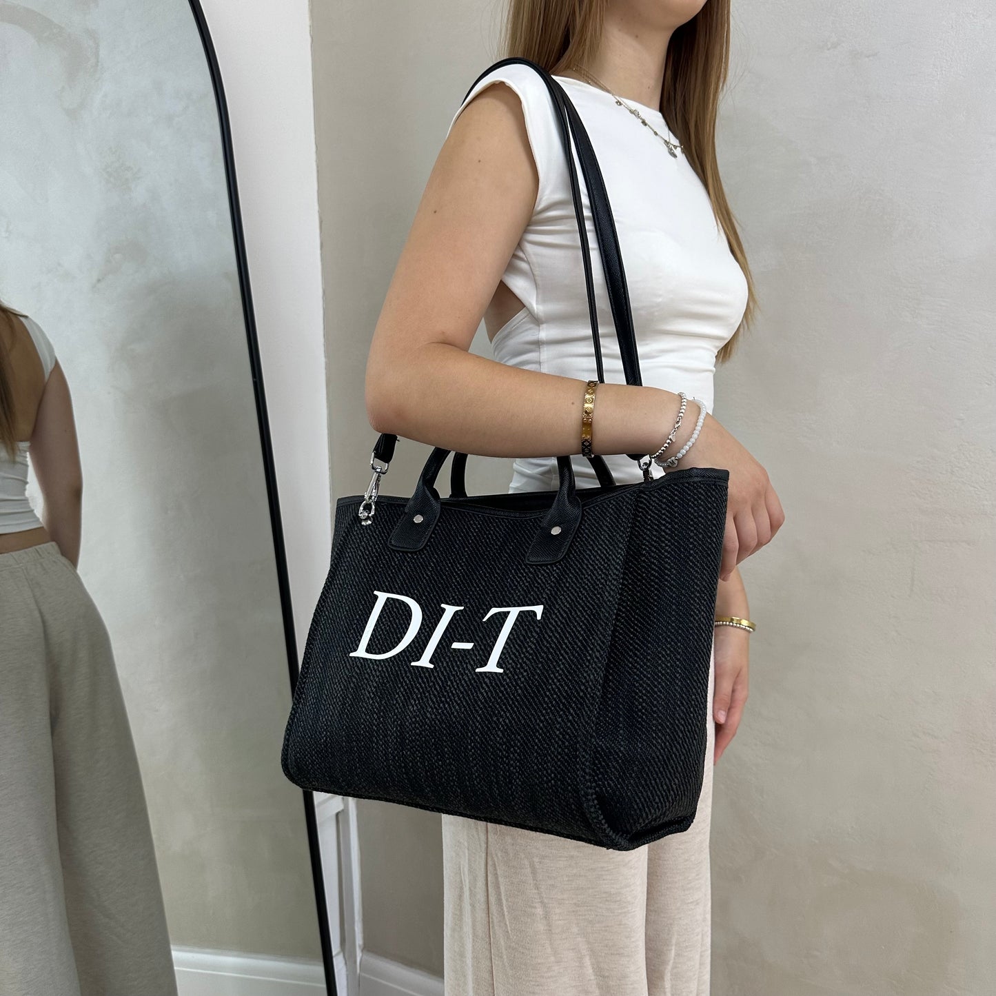 Personalised Canvas Cross Body Tote