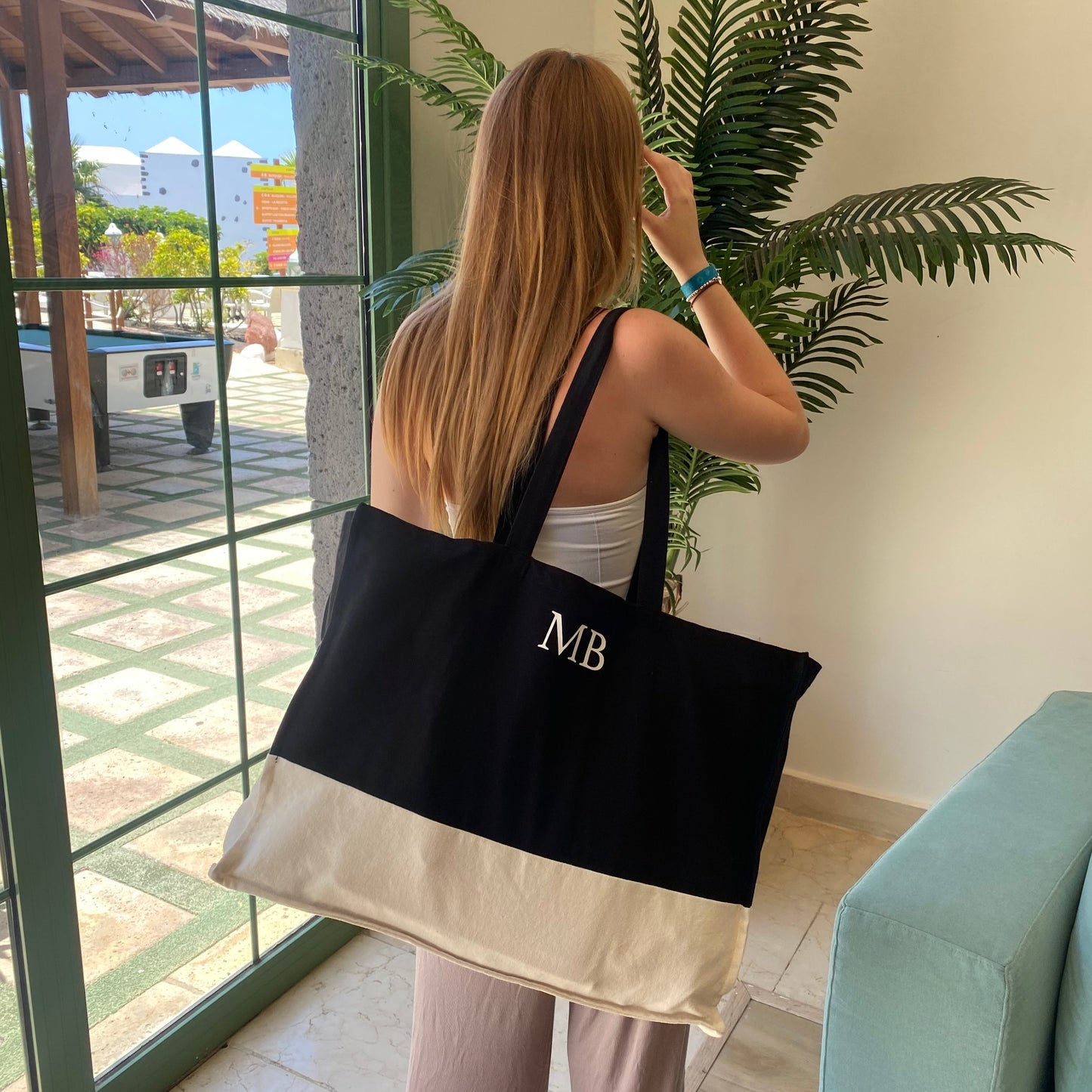 Personalised EMILY Square Canvas Tote Bag