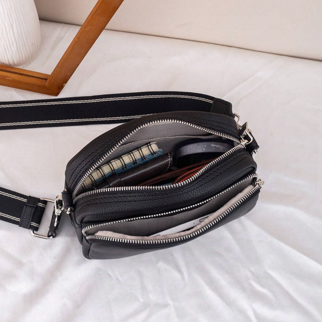 Personalised REBECCA Embossed Faux Leather Cross Body Bag