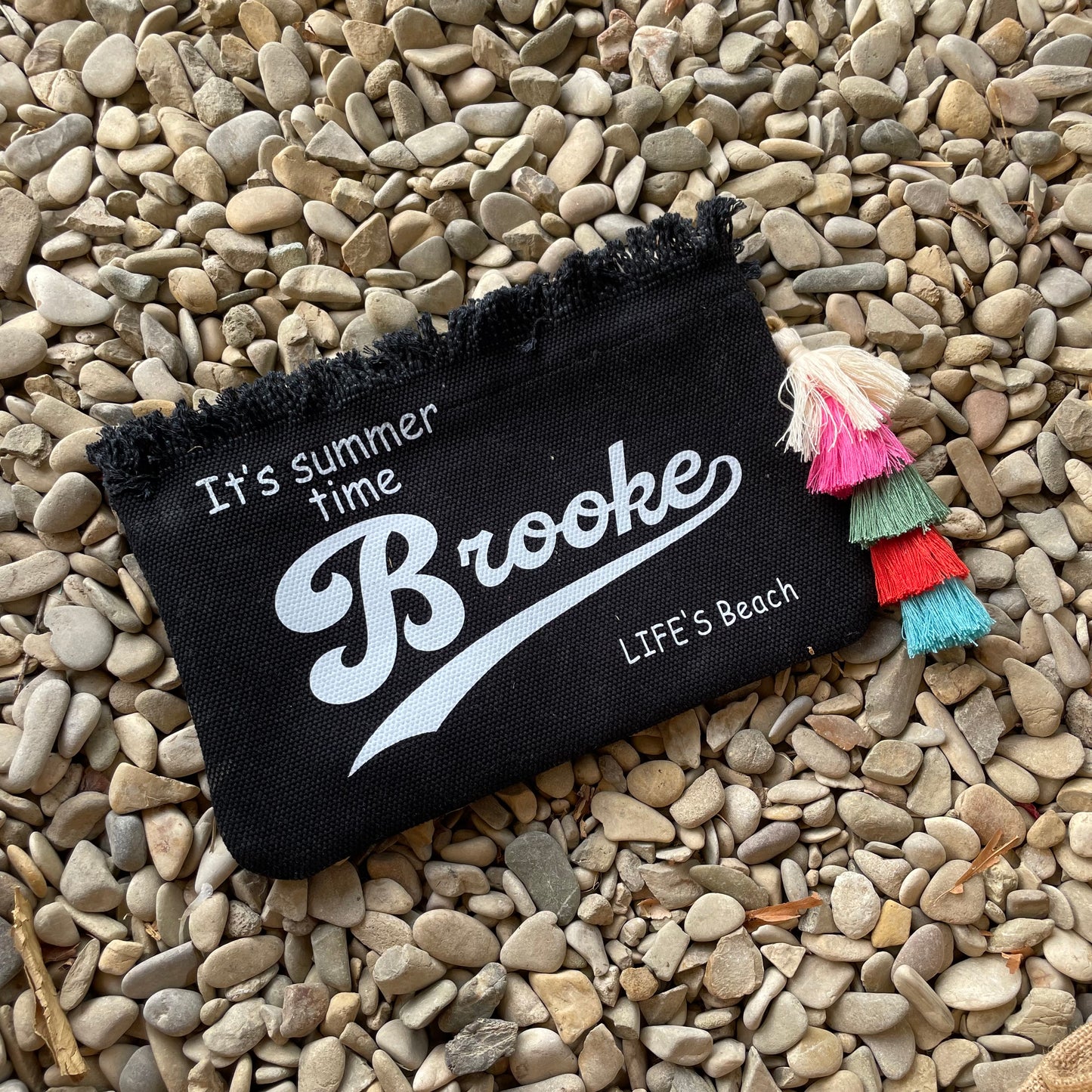 Personalised JADE Fringe Pouch